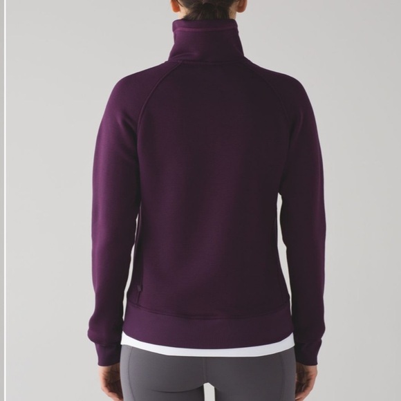 Lululemon Kick the Cold Funnel Neck Full-Zip Darkest Magenta Jacket - Picture 2 of 9